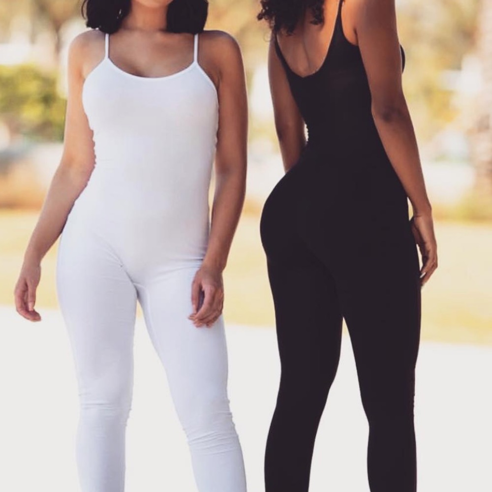 Purple Basic Strappy Jumpsuit XS